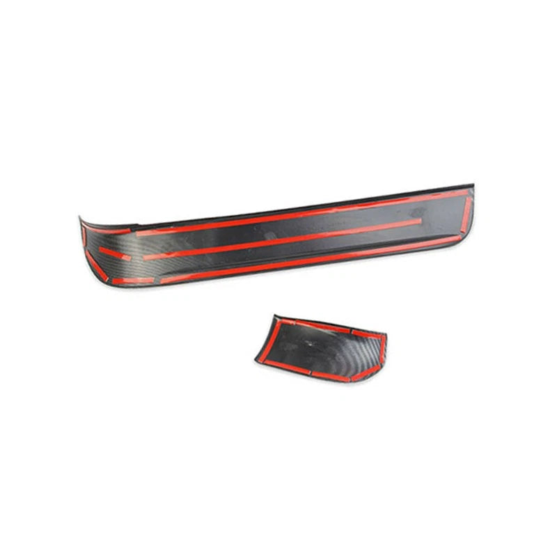 2 x ABS Carbon Fiber Dash Strip Covers for Dodge Durango (2011-2020)