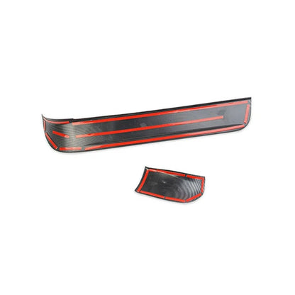 2 x ABS Carbon Fiber Dash Strip Covers for Dodge Durango (2011-2020)