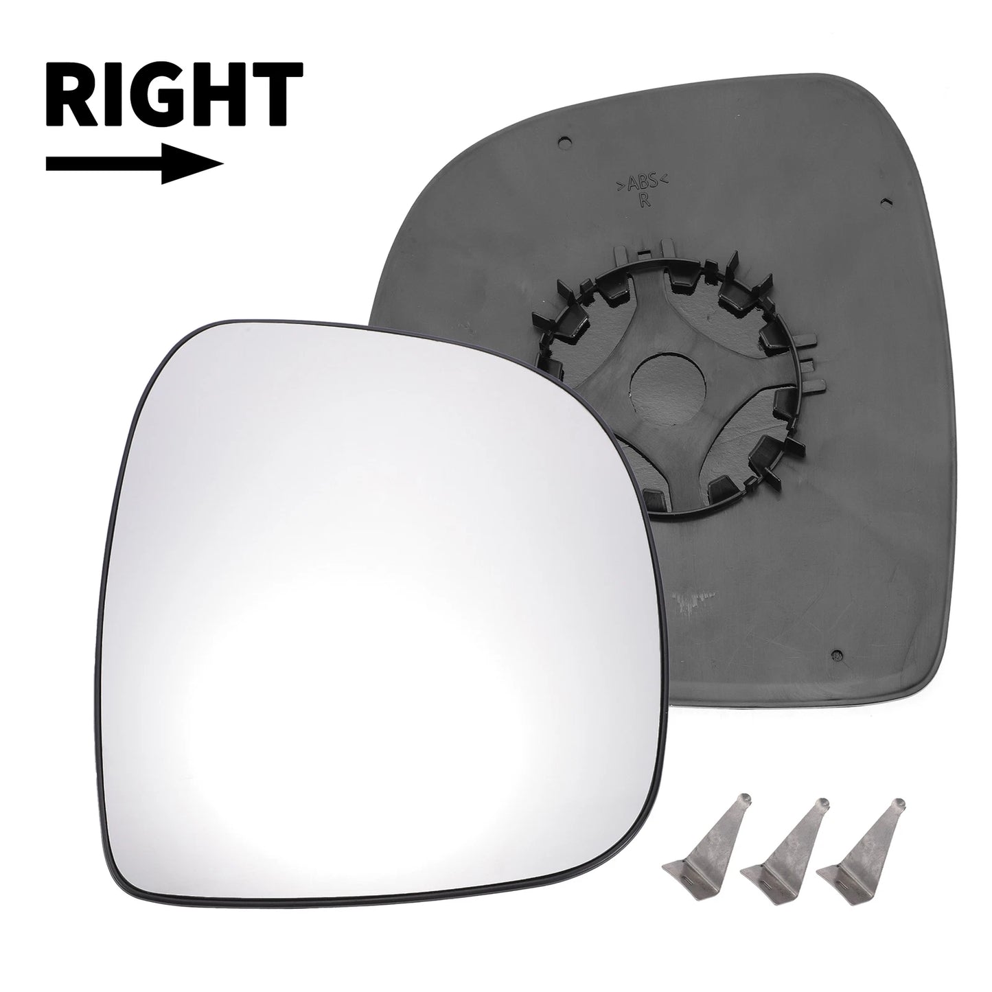 Right Side White Mirror Glass for Mercedes VITO (2003-2010)