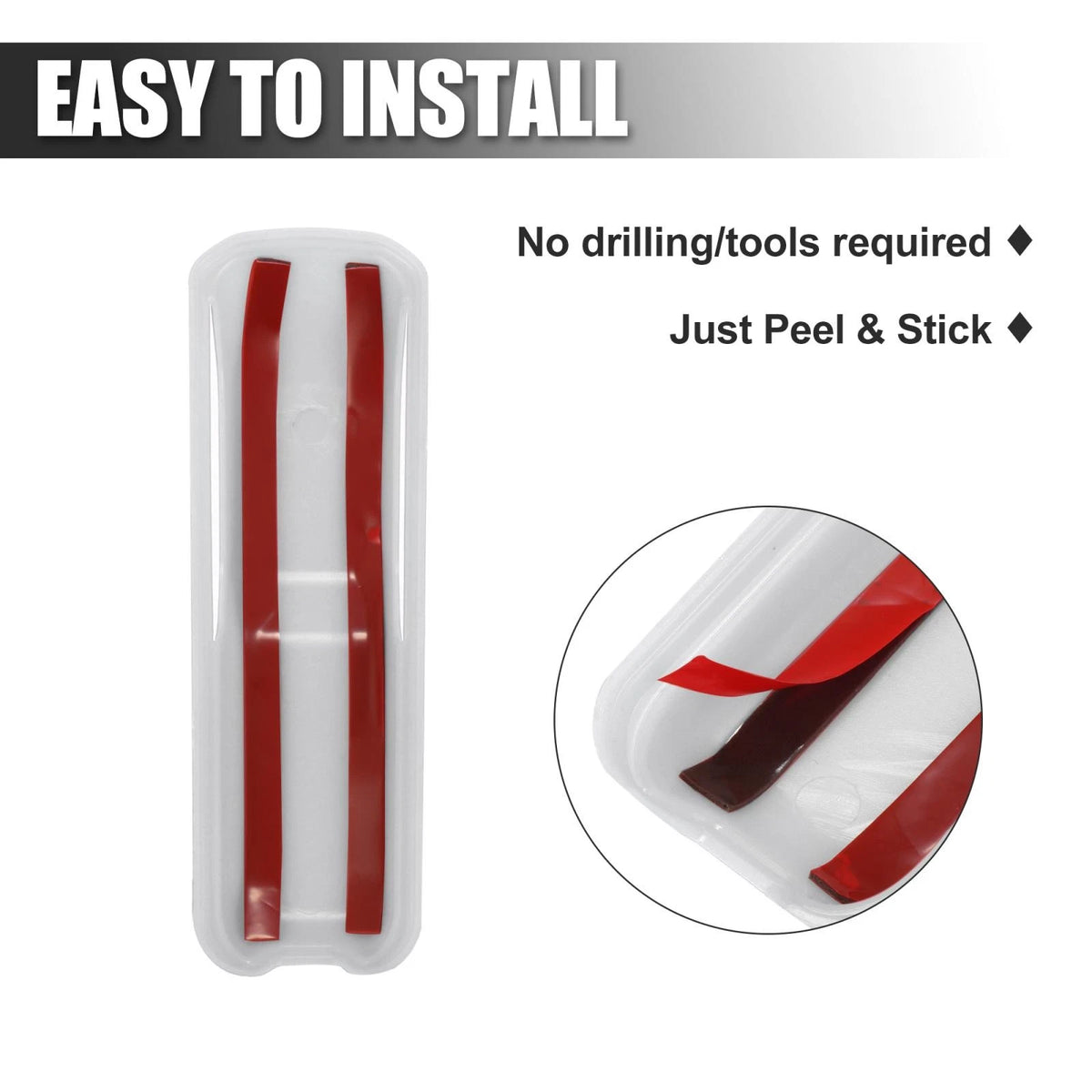 White Engine Hood Hinge Covers for Jeep Wrangler JL JLU (2018-2021)