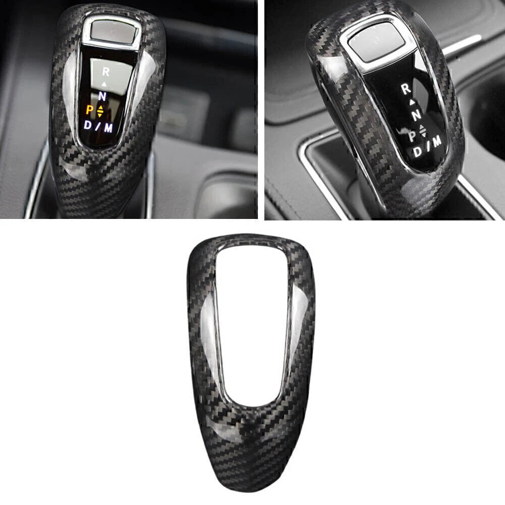 Carbon Fiber Black Gear Shift Knob Cover for Cadillac XT4 (2018-2020)
