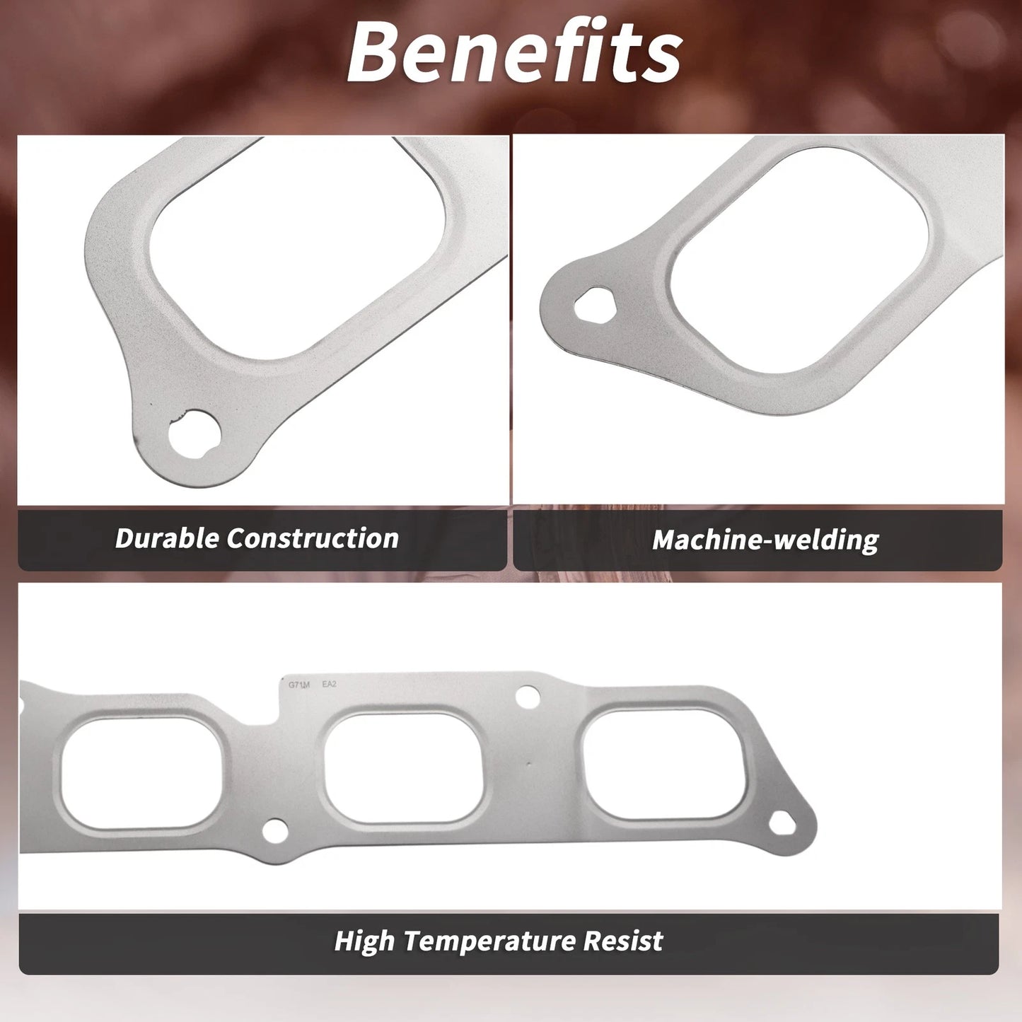 1x Exhaust Manifold Header Gasket for Chevrolet Malibu/Camaro