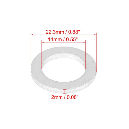 10pcs M14 Oil Drain Plug Gasket for Yamaha