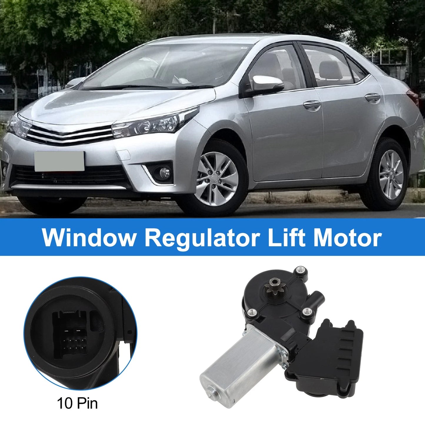 Power Window Regulator Lift Motor for Toyota Corolla (2007–2014)
