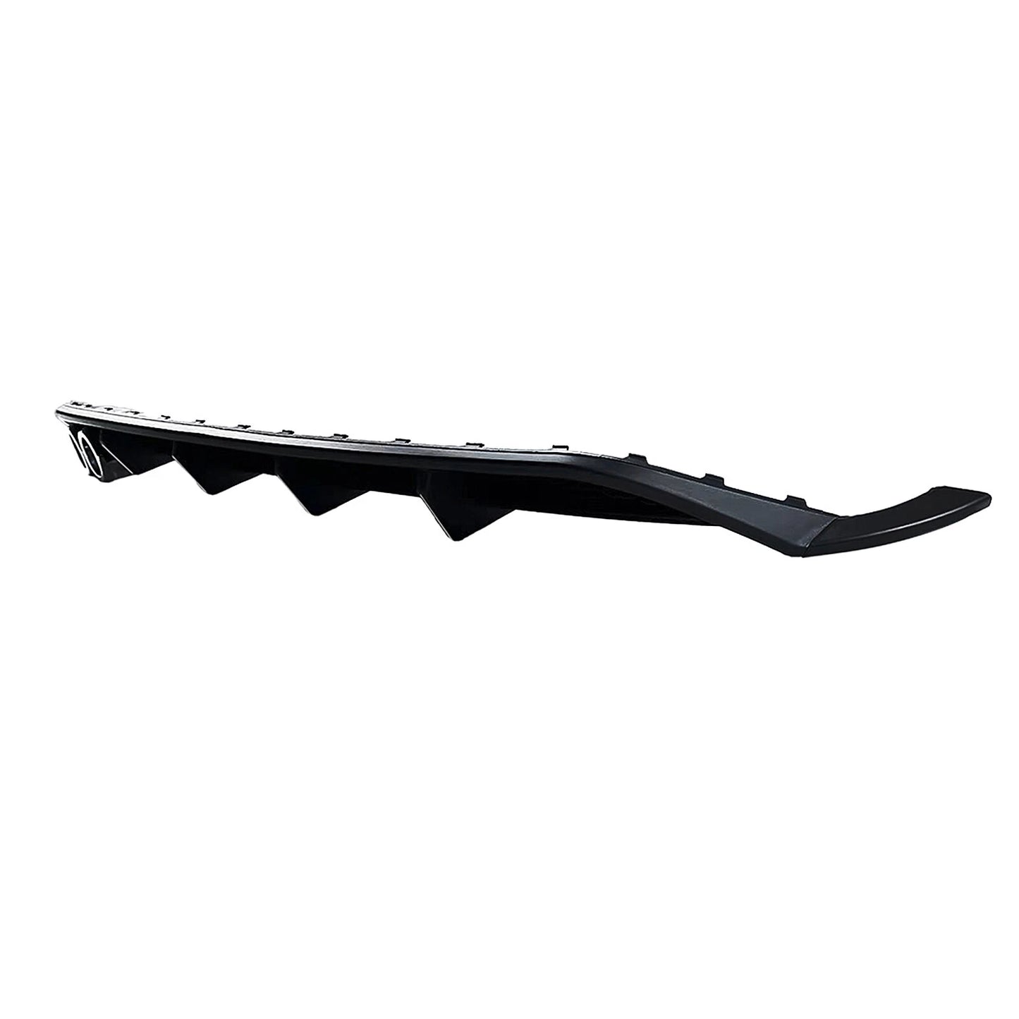 Gloss Black Rear Bumper Diffuser with Tips for VW Polo MK6 (2019-2024)