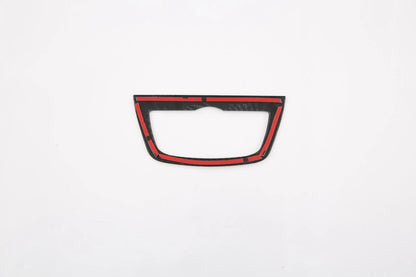 Front Headlight Switch Button Frame Cover Trim Carbon Fiber for BMW X3 (2018-2024)