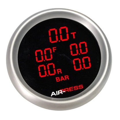 52mm Dual Air Suspension Pressure Gauge for Car - BAR & PSI Sensors (NPT)