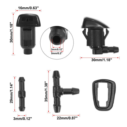 7pcs Windshield Wiper Fluid Squirter Nozzle Spray for Toyota Sienna