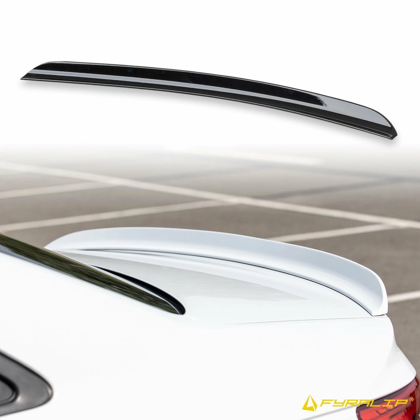 Boot Lip Spoiler for Mercedes W203 Sedan Black (2000-2006)
