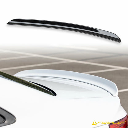Boot Lip Spoiler for Mercedes W203 Sedan Black (2000-2006)