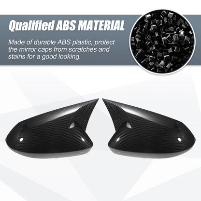Rearview Mirror Cover Overlay 2 x Carbon Fiber Pattern for Toyota Corolla