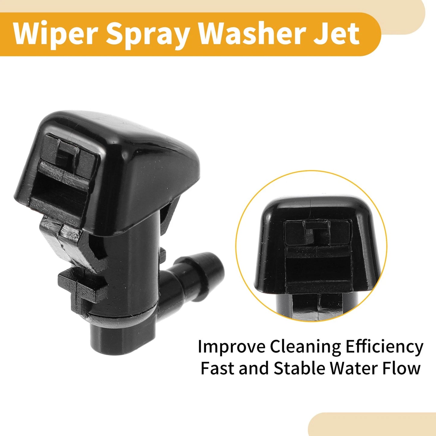 Windshield Washer Nozzle Kit for Jeep Grand Cherokee (2011-2023) with Gaskets