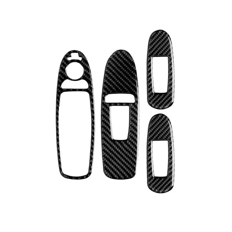 Carbon Fiber Interior Door Window Switch Cover Trim fit for Infiniti Q50 14-18