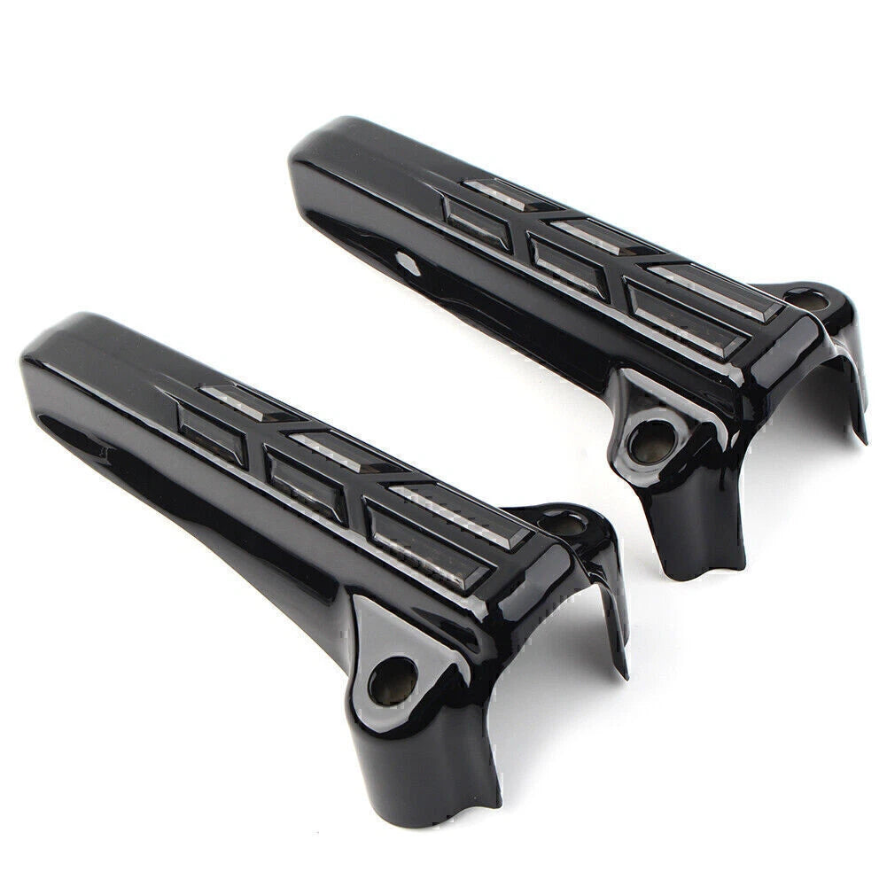 Front Lower Fork Leg Covers LED Smoke Light for Harley FLHR FLHTK FLHX (14-20)
