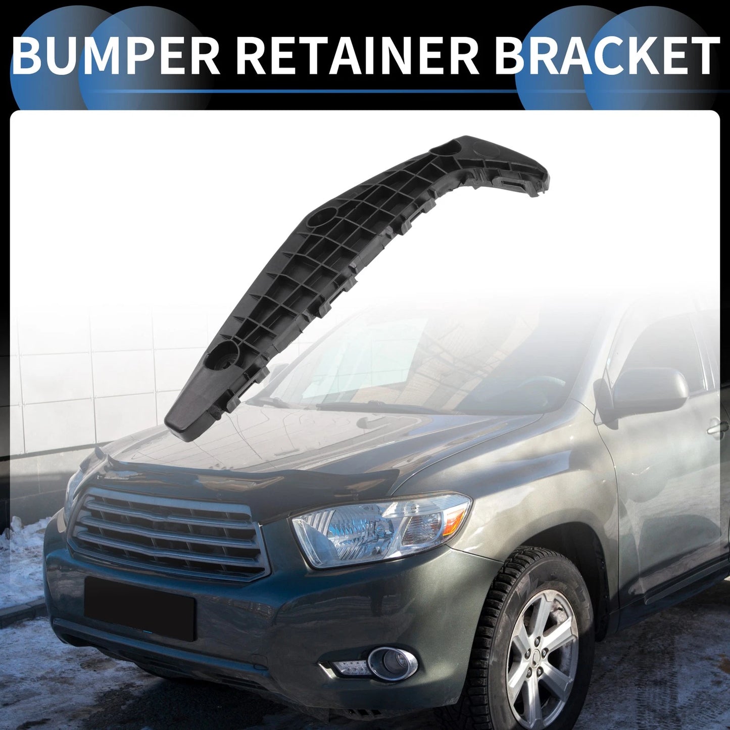 1pc Left Front Bumper Retainer Bracket for Toyota Highlander (2011–2013)