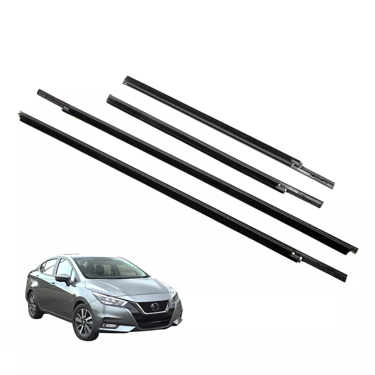 Front Rear Door Belt Molding for Nissan Almera Versa Sunny N17 2011-2019