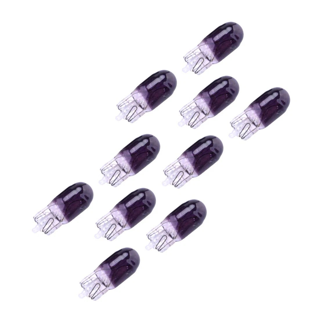 20 x Purple Halogen Clear Glass Instrument Light Bulbs for Car (5W)