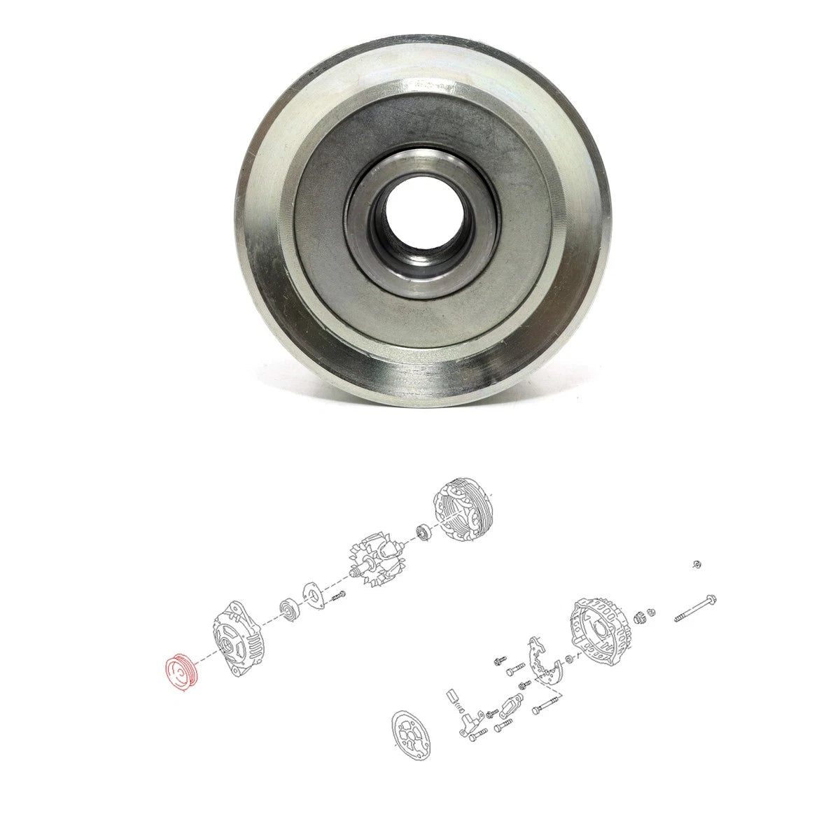 Alternator Pulley for Nissan Urvan Caravan Homy DX GX AE50 E25 2WD