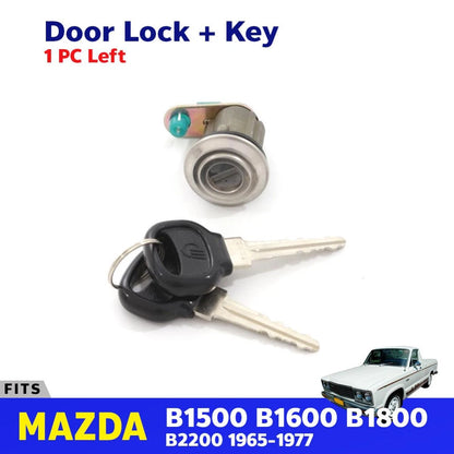 Cylinder Door Lock Safety Key Set Left Fits Mazda B1500 B1600 Pickup 1965-77 D08