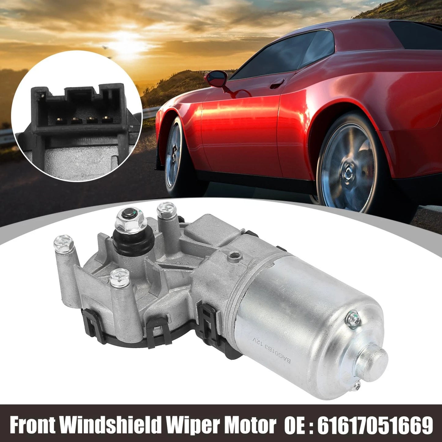 Front Windshield Wiper Motor 4 Pins for BMW X3 (2004-2010)