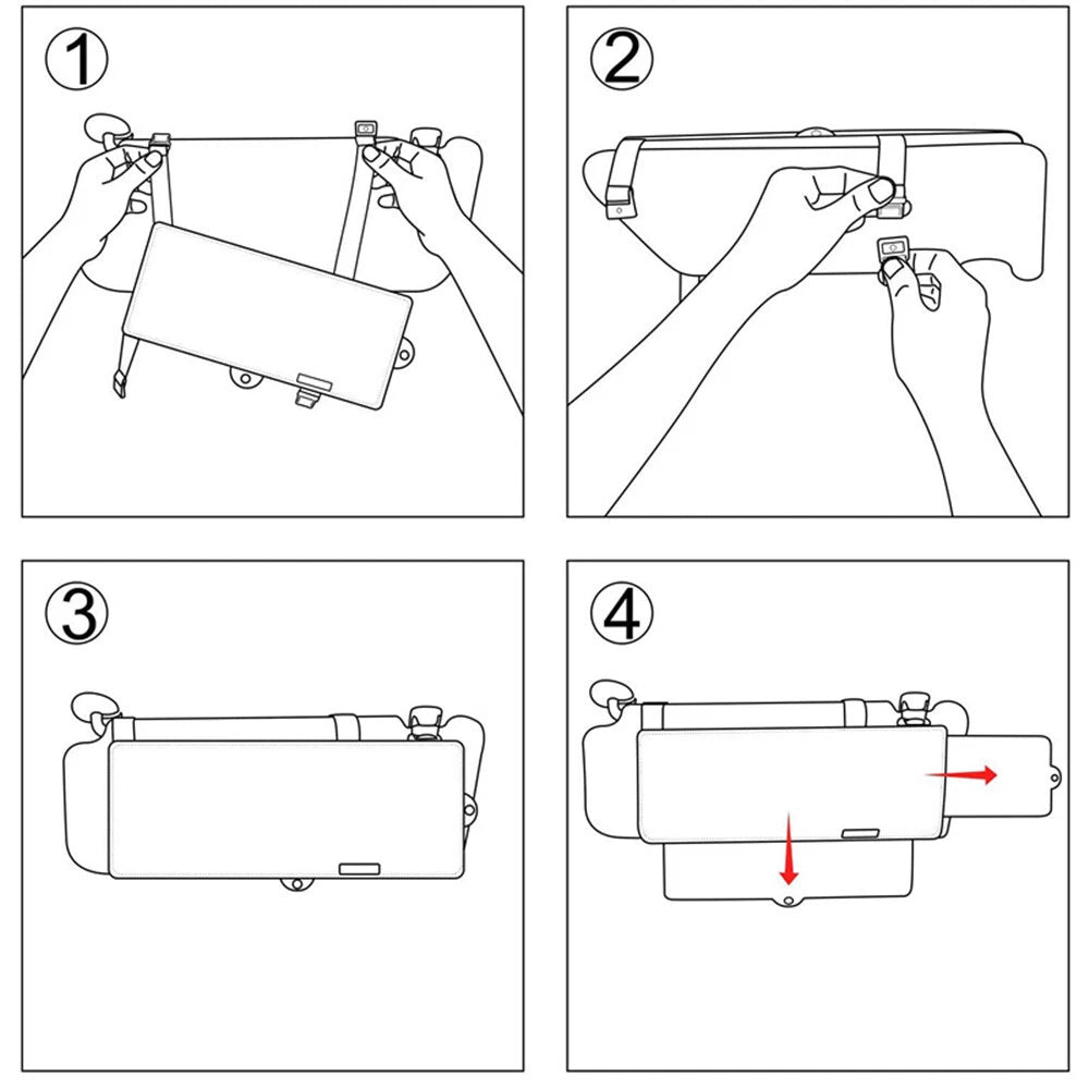 Universal Car Sun Visor Extender Adjustable Sunshade Block