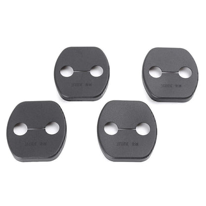 4 x Door Lock Cover Pad Guard for Nissan Qashqai (2008-2013) Black ABS