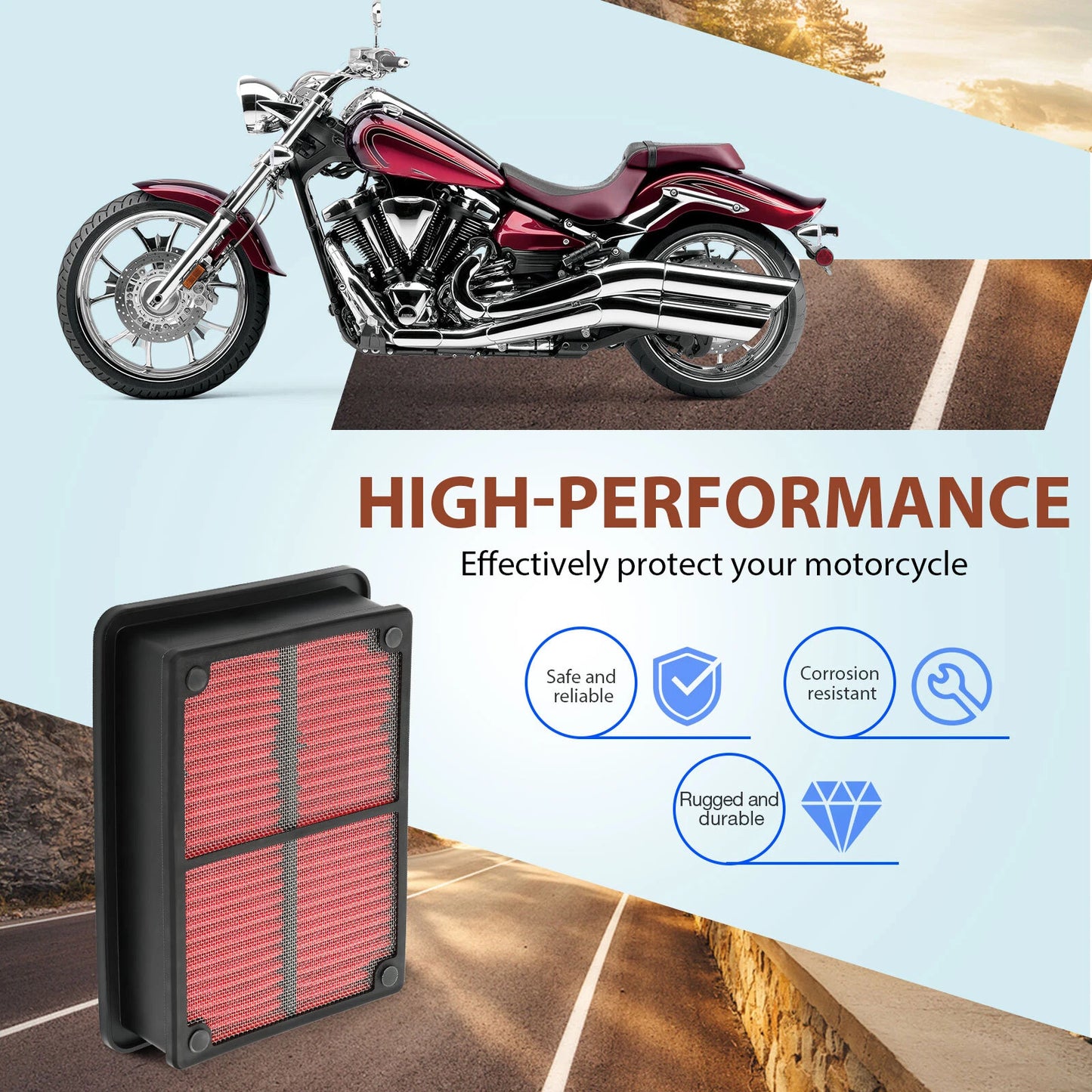 Yamaha Air Filter Cleaner for XV 1900 (2006-2017)