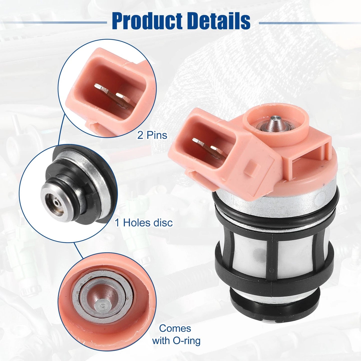 6 x Fuel Injector Nozzles for Nissan Hardbody Pickup 3.0L V6 (1994)