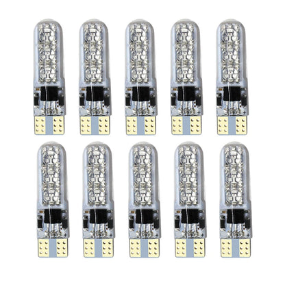 10x T10 194 168 RGB LED Bulbs with RF Remote for Car Parking Light
