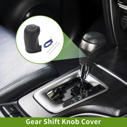 Gear Shift Knob Cover for Chevrolet Malibu (2016-2020) Black Blue