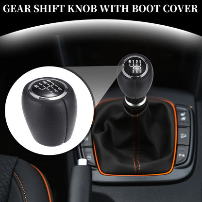6 Speed Manual Gear Shifter Knob for Chevy Cruze Faux Leather (2008-2012)