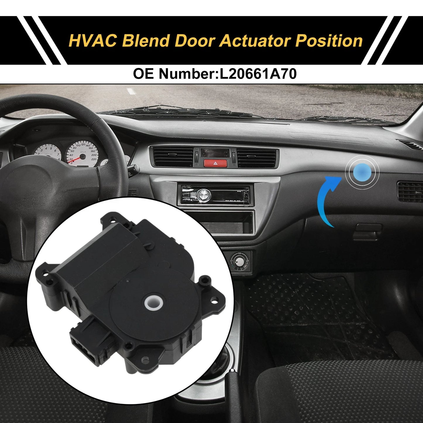 Heater Blend Door Actuator for Mazda CX-9 (2006-2007)