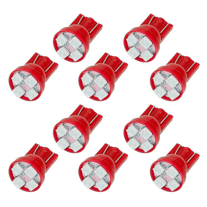 10 x T10 W5W 168 194 4-SMD LED Dash Gauge Lights for Car (Various Years)