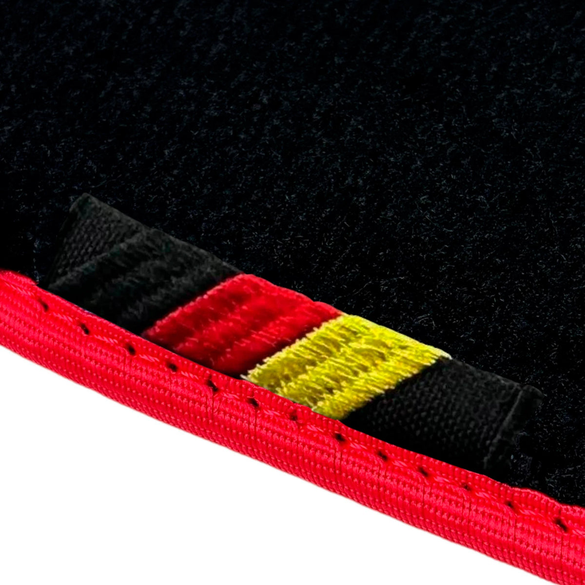 Black Floor Mats for BMW Z3 Series E36 Convertible (1996-2002) Red Trim