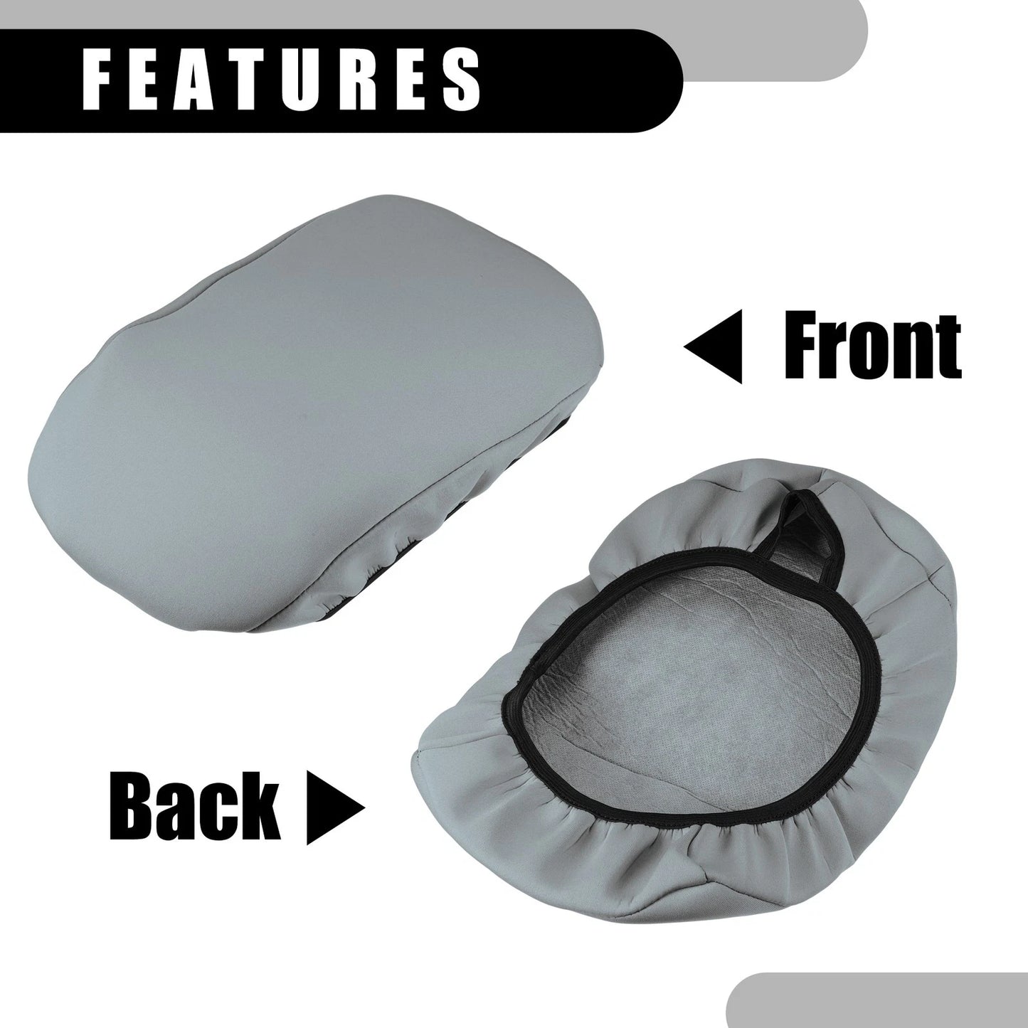 Gray Center Console Armrest Cover for Toyota Rav4 (2019-2023)