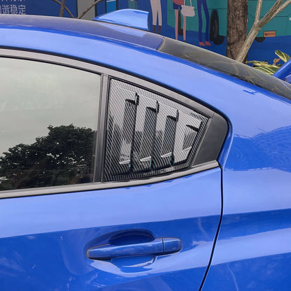 2 x Exterior Rear Window Louver Shutter Cover for Subaru WRX/WRX STI (2015–2021)