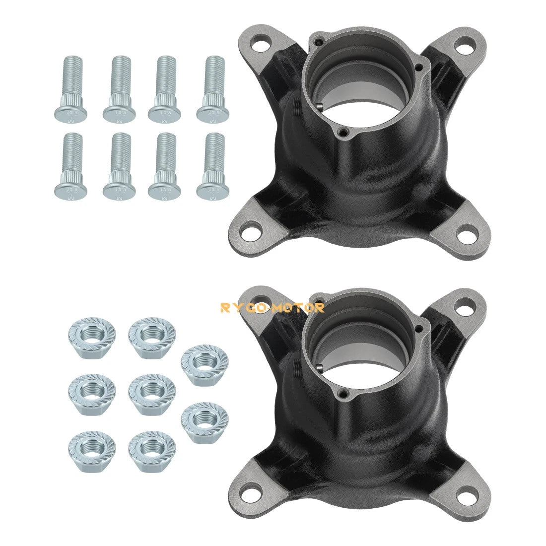2x Front Wheel Hubs w/Studs for Polaris Magnum 500 425 325 Scrambler 400 500