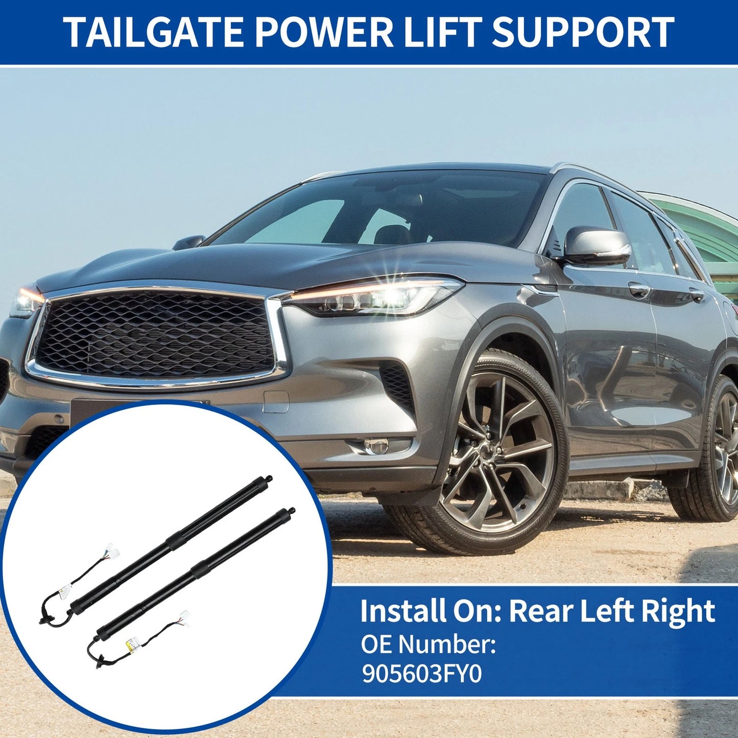 Tailgate Power Lift Supports for Infiniti FX50 (2011 - 2013)