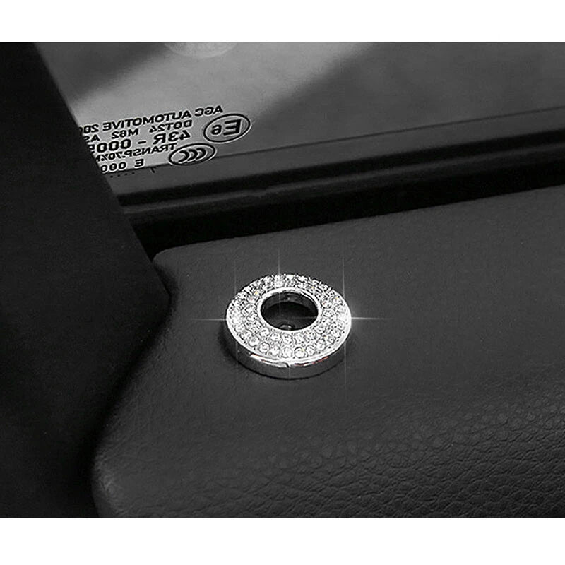 4pcs Crystal Door Lock Pin Cover Decor Trim Fit For Porsche Macan 2015-2020