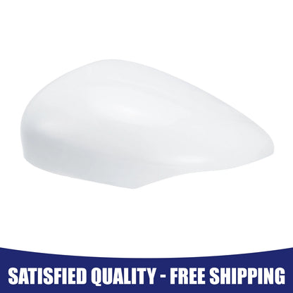 Left Passenger Side Wing Mirror Cap Cover White for Ford Fiesta