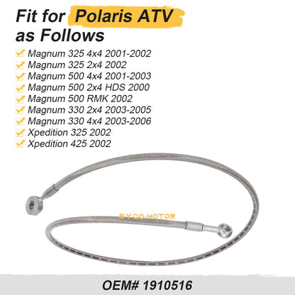 Rear Foot Brake Caliper Hose for Polaris Magnum 325 500 330 Xpedition