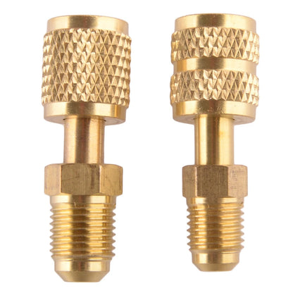 R410 Split AC Charging Adaptor 5/16" Female to 1/4" Male