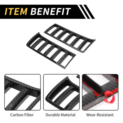 Carbon Fiber Headlight Grille Vent Cover for Toyota Tundra (2022-2024)