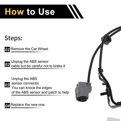 ABS Wheel Speed Sensor for Toyota Prius (2012-2015) 1 x Right Rear Sensor
