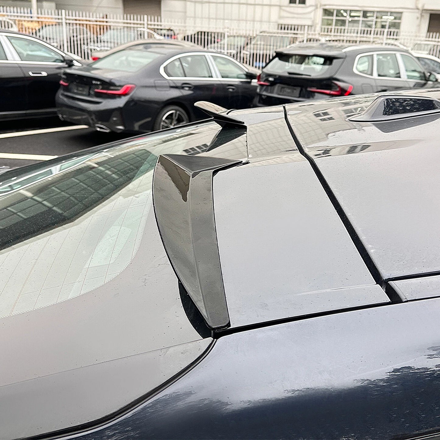 2 x Gloss Black Rear Boot Spoiler Lip for BMW X6 (2019-2024)
