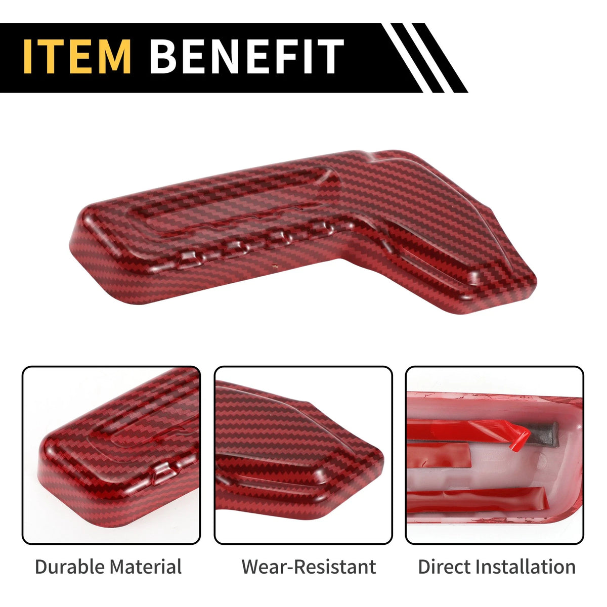 Carbon Fiber Seat Adjustment Button Cover for Jeep Gladiator JT (2019-2023)