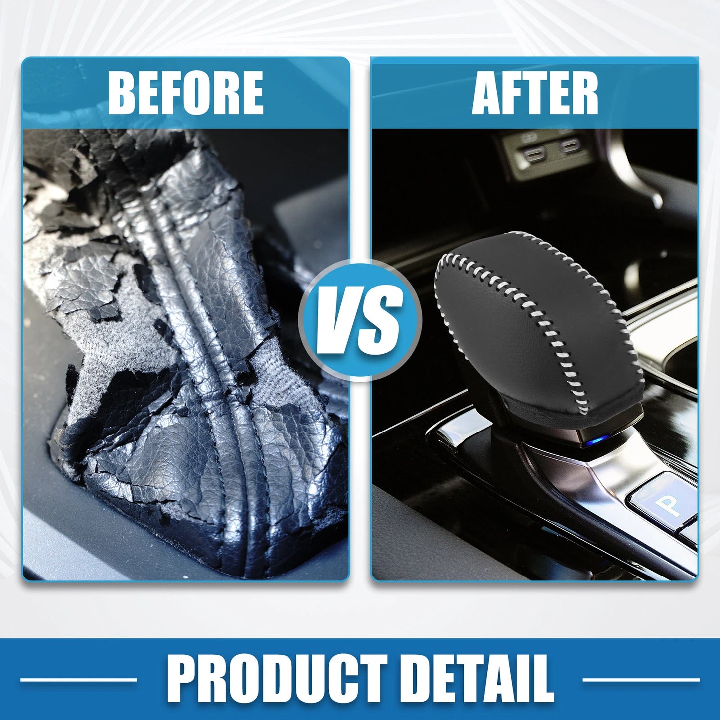 Gear Shift Knob Cover for Lexus NX250 RX350 (2022-2024) Black White