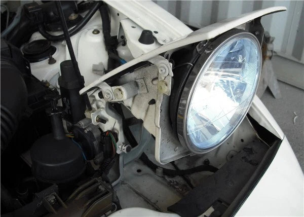 7" Blue Round Headlight for Toyota Land Cruiser, Jimny
