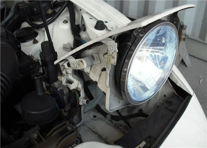 7" Blue Round Headlight for Toyota Land Cruiser, Jimny