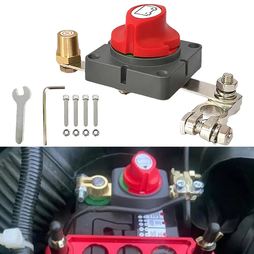 Battery Disconnect Switch with Waterproof Protection for Marine & Automotive